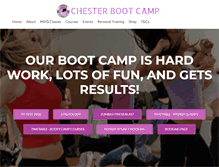 Tablet Screenshot of chesterbootcamp.co.uk